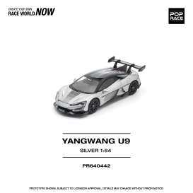 BYD  - Yangwang U9 silver - 1:64 - Pop Race Limited - PR640442 - PR640442 | Toms Modelautos