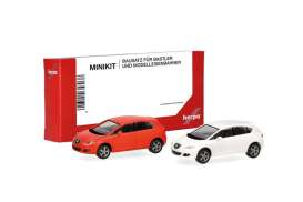 Seat  - Leon orange/white - 1:87 - Herpa - H013970-002 - herpa013970-002 | Toms Modelautos