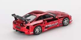 Toyota  - Supra 2014 red chrome - 1:64 - Mini GT - 01132Lhd - MGT01132Lhd | Toms Modelautos