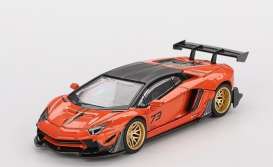 Lamborghini  - Aventandor 2025 orange MDX - 1:64 - Mini GT - 01133Rhd - MGT01133Rhd | Toms Modelautos