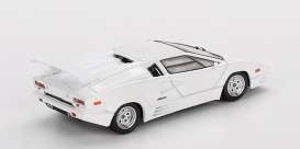 Lamborghini  - Countach 1989 white - 1:64 - Mini GT - 01134BL - MGT01134BL | Toms Modelautos