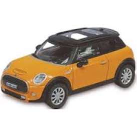 Mini  - Hatch bag orange/black - 1:64 - Cararama - 610070 - cara610070 | Toms Modelautos