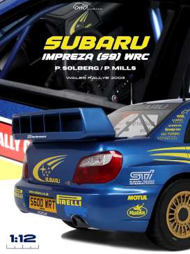 Subaru  - Impreza 2003 blue/yellow - 1:12 - OttOmobile Miniatures - G092 - ottoG092 | Toms Modelautos
