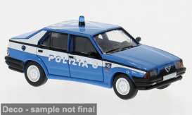 Alfa Romeo  - 75 1988 blue/white - 1:87 - Brekina - 871158 - PCX871158 | Toms Modelautos