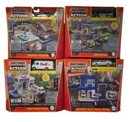 Assortment/ Mix  - Action Drivers 2025 various - 1:64 - Matchbox - HJT89-956D~4 - MBHJT89-956D | Toms Modelautos