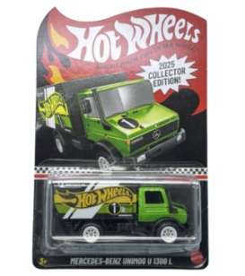 Mercedes Benz Unimog - U 1300 L green/white/black - 1:64 - Hotwheels - JCB41 - hwmvJCB41 | Toms Modelautos