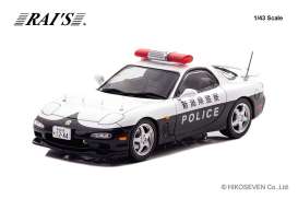 Mazda  - RX7 2019 black/white - 1:43 - Rai's - H7431912 - H7431912 | Toms Modelautos