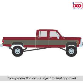 GMC  - Sierra Grande K2500 1977 red/silver - 1:64 - IXO America - IA64027 - ixoIA64027 | Toms Modelautos