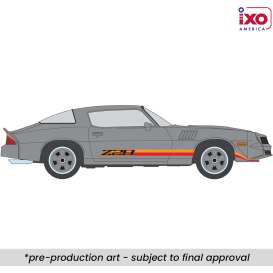 Chevrolet  - Camaro Z28 1979 silver/orange - 1:64 - IXO America - IA64024 - ixoIA64024 | Toms Modelautos