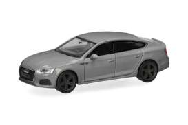 Audi  - A5 Sportback grey - 1:87 - Herpa - 028707-002 - herpa028707-002 | Toms Modelautos