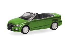Audi  - A3 cabrio green - 1:87 - Herpa - 038300-003 - herpa038300-003 | Toms Modelautos