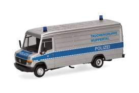 Mercedes Benz  - T2 silver/blue - 1:87 - Herpa - 098823 - herpa098823 | Toms Modelautos