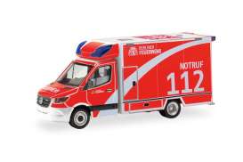 Mercedes Benz  - Sprinter 2018 red - 1:87 - Herpa - 098953 - herpa098953 | Toms Modelautos