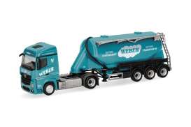 Mercedes Benz  - Actros 2018 blue - 1:87 - Herpa - 320351 - herpa320351 | Toms Modelautos