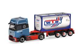Mercedes Benz  - Actros white/blue/red - 1:87 - Herpa - 320443 - herpa320443 | Toms Modelautos