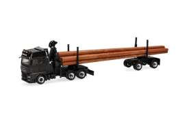 MAN  - TGX GX black/brown - 1:87 - Herpa - 320580 - herpa320580 | Toms Modelautos