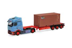 Mercedes Benz  - eActros blue/brown - 1:87 - Herpa - 320658 - herpa320658 | Toms Modelautos