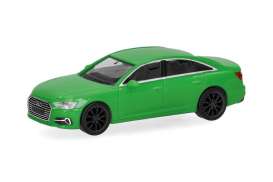 Audi  - A6 green - 1:87 - Herpa - 420297-003 - herpa420297-003 | Toms Modelautos