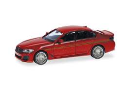 BMW  - Alpina B5 Limousine red - 1:87 - Herpa - 430951-003 - herpa430951-003 | Toms Modelautos