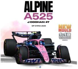 Alpine  - A525 2025 pink/blue - 1:18 - Solido - 1818902 - soli1818902 | Toms Modelautos