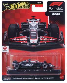 Haas  - VF-24 black/white/red - 1:64 - Hotwheels - JBM10 - hwmvJBM10 | Toms Modelautos