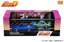 Nissan  - SilEighty/Silvia S13 blue/green - 1:64 - Modeler’s - MD64220 - MD64220 | Toms Modelautos