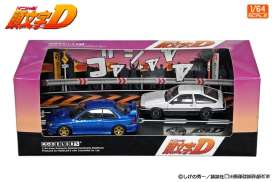 Toyota Subaru - AE86/GC8 blue/white - 1:64 - Modeler’s - MD64222 - MD64222 | Toms Modelautos