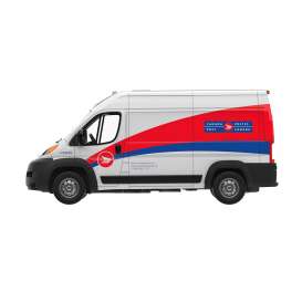 Ram  - ProMaster white/red/blue - 1:64 - GreenLight - 30591 - gl30591 | Toms Modelautos