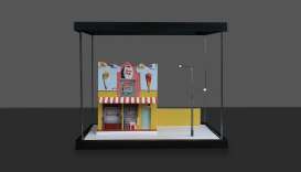diorama Accessoires - 04 streetscape with light  - 1:64 - Black Box Diorama - MO960204 - MO960204 | Toms Modelautos