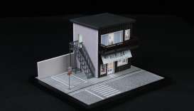 diorama Accessoires - 06 streetscape with light  - 1:64 - Black Box Diorama - MO960206 - MO960206 | Toms Modelautos