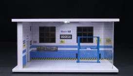 diorama Accessoires - D-workshop with light various - 1:64 - Black Box Diorama - MO916005 - MO916005 | Toms Modelautos