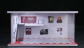 diorama Accessoires - E-workshop with light various - 1:64 - Black Box Diorama - MO916006 - MO916006 | Toms Modelautos