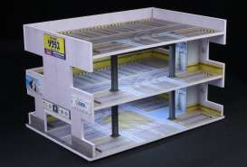 diorama Accessoires - Japan parking building with li various - 1:64 - Black Box Diorama - MO936602 - MO936602 | Toms Modelautos
