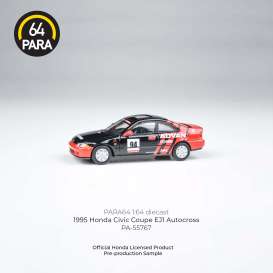 Honda  - Civic 1995 red/black - 1:64 - Para64 - 55767 - pa55767 | Toms Modelautos