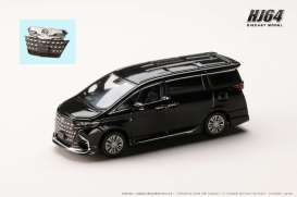 Toyota  - Alphard Z (H40W) black - 1:64 - Hobby Japan - HJ642078CBK - HJ642078CBK | Toms Modelautos