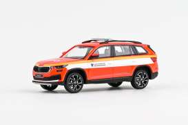 Skoda  - Kodiaq FL 2021 red/white - 1:43 - Abrex - 143ABX-041XL07 - ab143ABX-041XL07 | Toms Modelautos