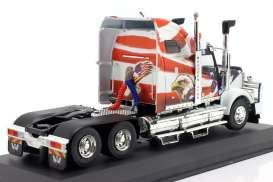 Western Star  - 4900 2015 white/red/blue - 1:43 - Hachette - G1470002 - G1470002 | Toms Modelautos