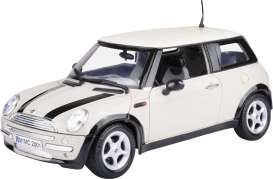 Mini  - Cooper white - 1:18 - Motor Max - 73114w - mmax73114w | Toms Modelautos