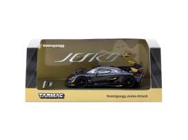 Koenigsegg  - Jesko Attack black - 1:64 - Tarmac - T64G-TL052-BCF - TC-T64G-TL052-BCF | Toms Modelautos