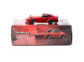 Nissan  - Fairlady Z S30  red - 1:64 - Tarmac - T64G-062-RE - TC-T64G-062-RE | Toms Modelautos