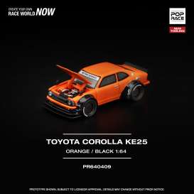 Toyota  - Corolla KE25 orange - 1:64 - Pop Race Limited - PR640409 - PR640409 | Toms Modelautos