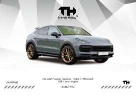 Porsche  - Catenne Turbo GT grey - 1:64 - Trends Hobby - TH241090B - TH241090B | Toms Modelautos