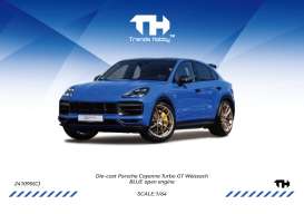 Porsche  - Catenne Turbo GT blue - 1:64 - Trends Hobby - TH241090C - TH241090C | Toms Modelautos