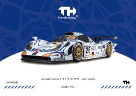 Porsche  - 911 GT1 1998 blue - 1:64 - Trends Hobby - TH241085 - TH241085 | Toms Modelautos