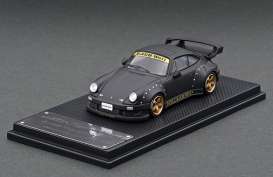 Porsche  - RWB  black - 1:64 - My Model Collect - MMC640003A - MMC640003A | Toms Modelautos