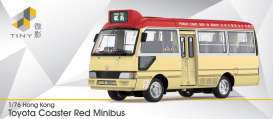 Toyota  - Coaster beige/red - 1:76 - Tiny Toys - ATC66298 - tinyATC66298 | Toms Modelautos