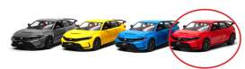 Honda  - CIvic Type R 2024 red - 1:36 - Kinsmart - KT5472W - KT5472Wr | Toms Modelautos