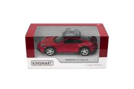 Porsche  - 911 Rally red - 1:36 - Kinsmart - KT5481WFA - KT5481WFAr | Toms Modelautos