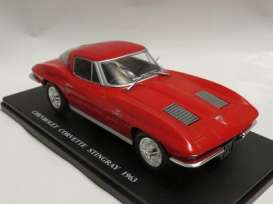 Chevrolet  - Corvette Stingray 1963 red - 1:24 - Magazine Models - Chevrolet - mag24Chevrolet | Toms Modelautos