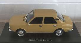 Skoda  - 105 L 1978 brown - 1:24 - Magazine Models - 24Skoda - mag24Skoda | Toms Modelautos